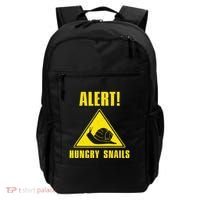 Funny Alert Hungry Snails For Snail Handler Snail Enthusiast Backpack thumb 0