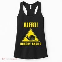 Funny Alert Hungry Snails For Snail Handler Snail Enthusiast Women's Tank Top thumb 0