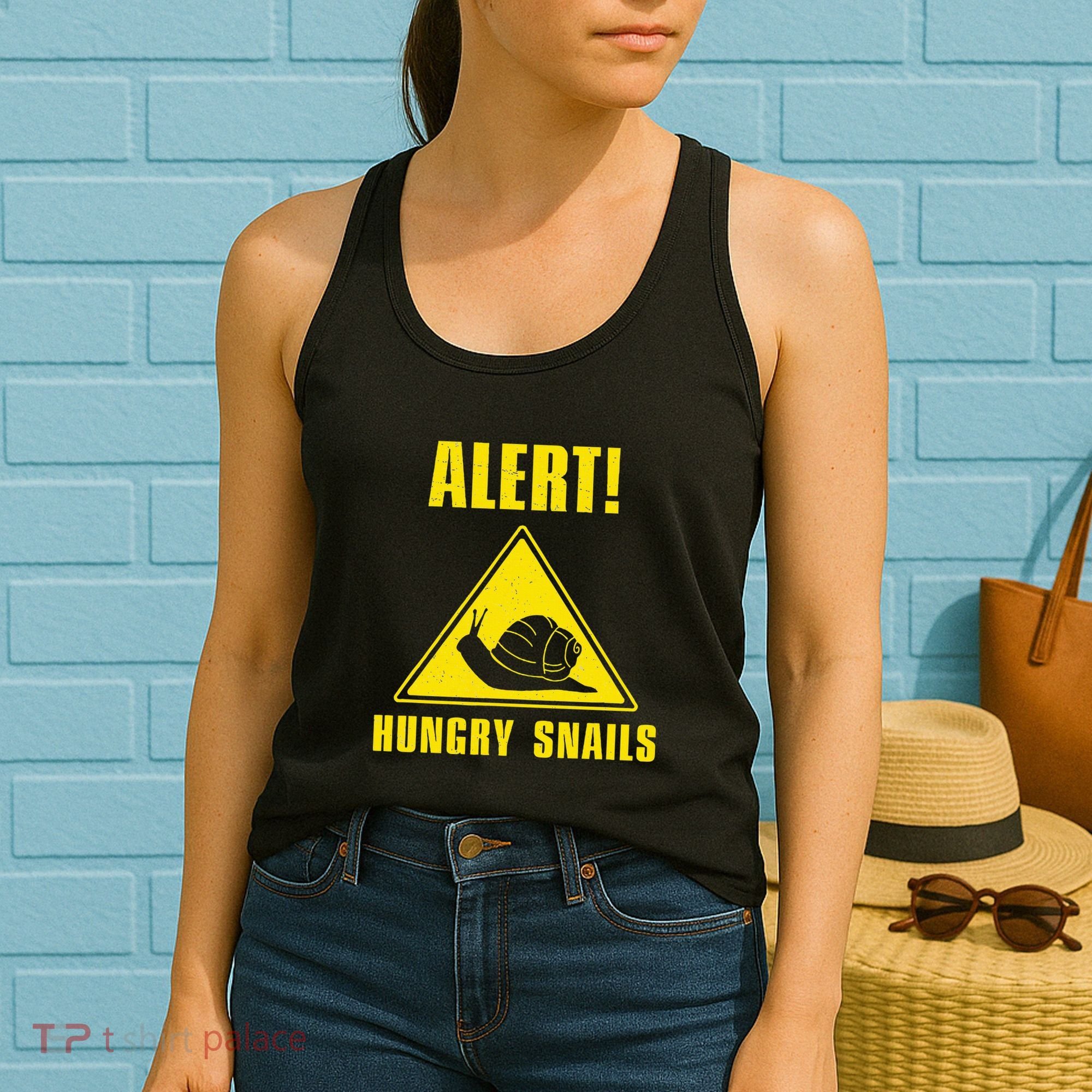 Funny Alert Hungry Snails For Snail Handler Snail Enthusiast Women's Tank Top