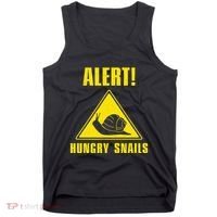 Funny Alert Hungry Snails For Snail Handler Snail Enthusiast Tank Top thumb 0