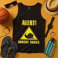 Funny Alert Hungry Snails For Snail Handler Snail Enthusiast Tank Top thumb 4
