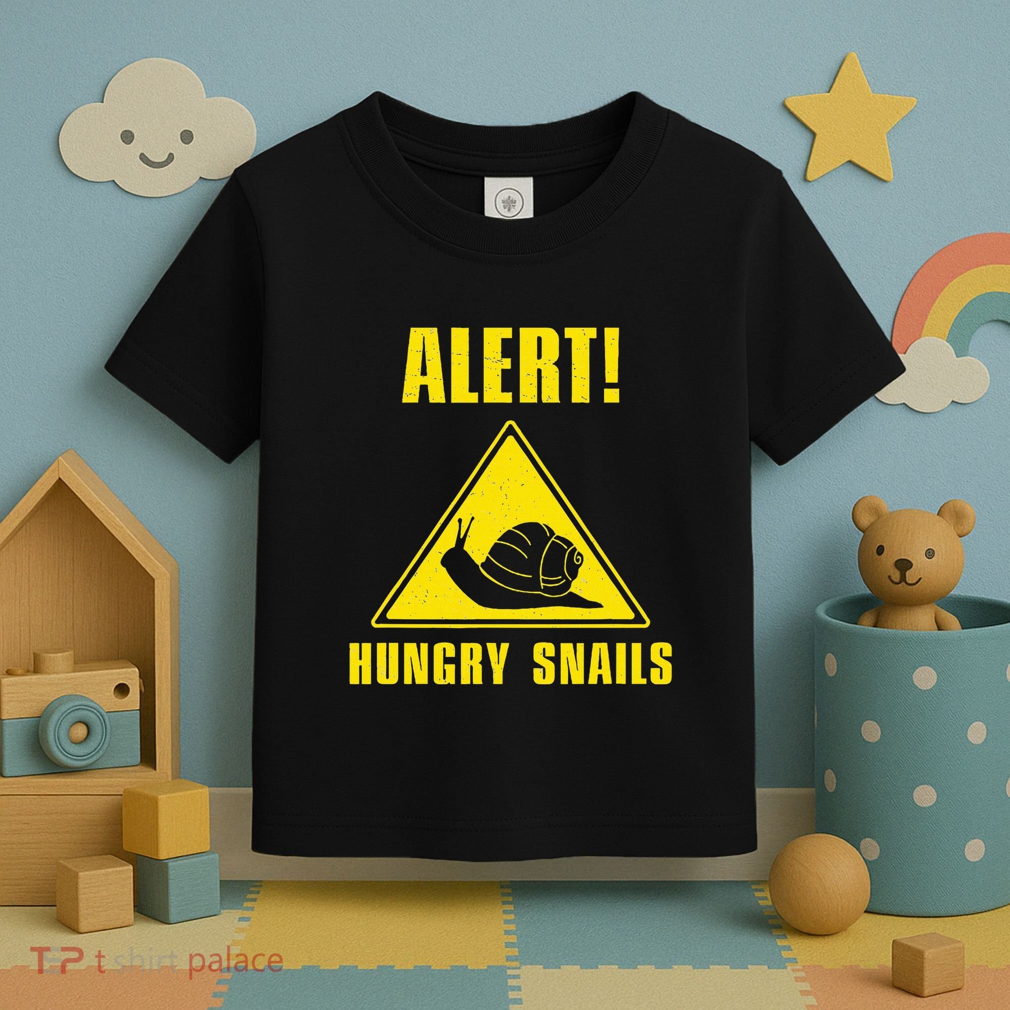 Funny Alert Hungry Snails For Snail Handler Snail Enthusiast Toddler T-Shirt