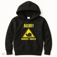 Funny Alert Hungry Snails For Snail Handler Snail Enthusiast Kids Hoodie thumb 0