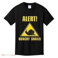 Funny Alert Hungry Snails For Snail Handler Snail Enthusiast Kids T-Shirt thumb 0