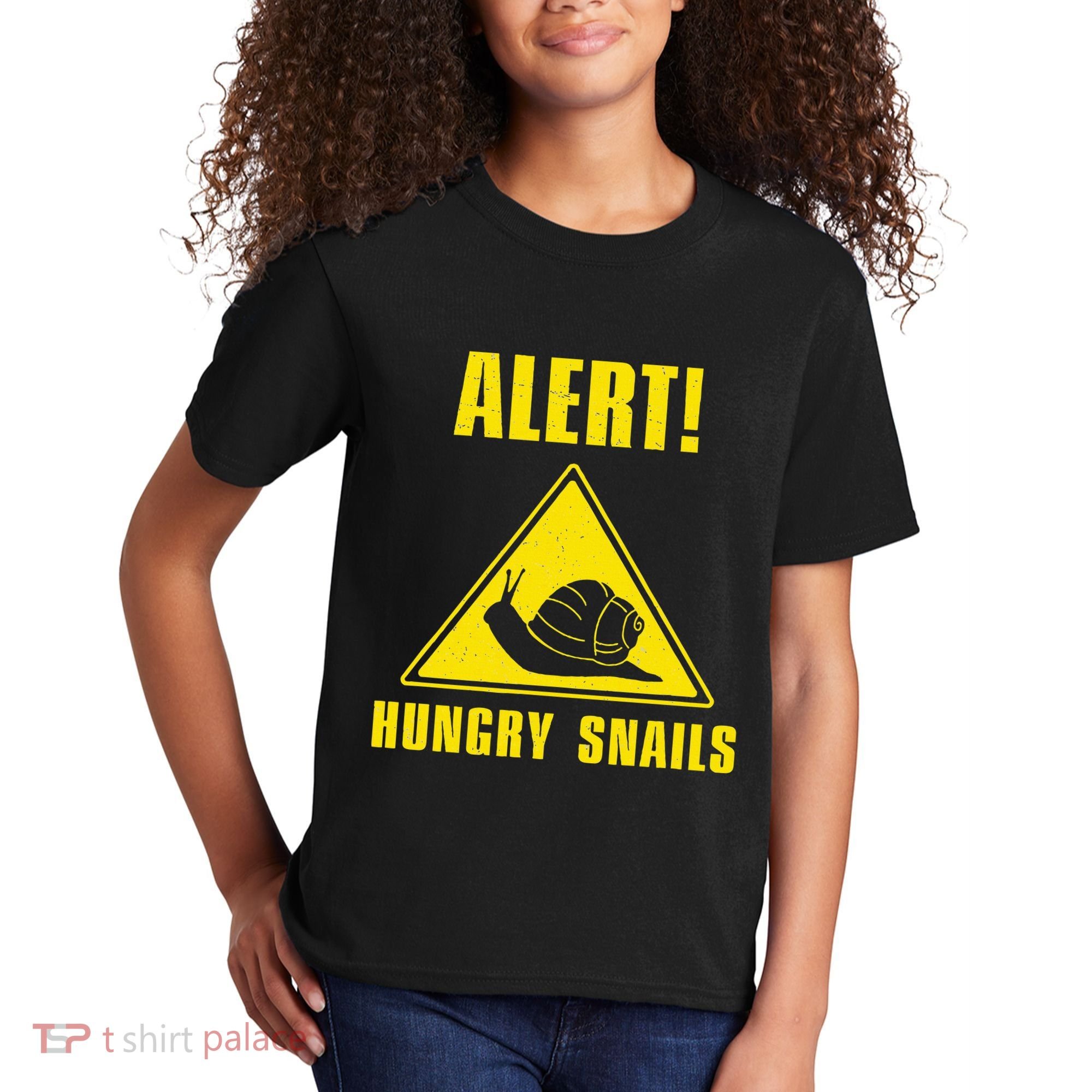 Funny Alert Hungry Snails For Snail Handler Snail Enthusiast Kids T-Shirt