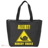 Funny Alert Hungry Snails For Snail Handler Snail Enthusiast Tote Bag thumb 0