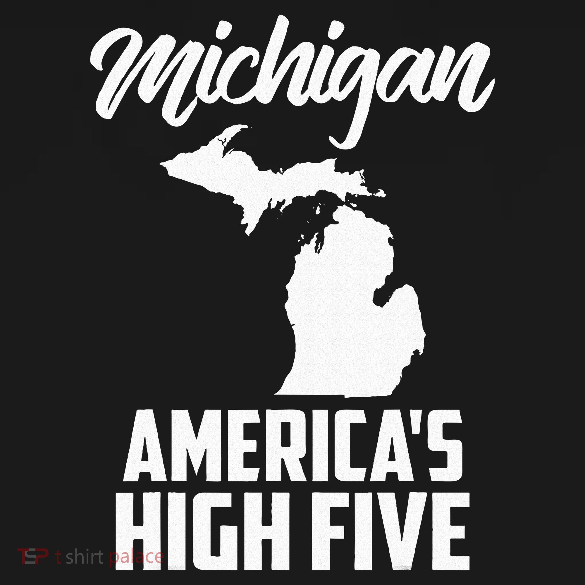 Funny Americas High Five State Of Michigan Gift Men Women Women's Tank Top