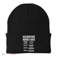 Funny Accountant Hourly Rate Accounting CPA Humor TShirt Beanie thumb 0