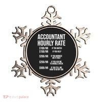 Funny Accountant Hourly Rate Accounting CPA Humor TShirt Ornament thumb 0