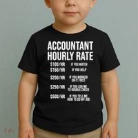 Funny Accountant Hourly Rate Accounting CPA Humor TShirt Toddler T-Shirt thumb 2