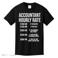 Funny Accountant Hourly Rate Accounting CPA Humor TShirt Kids T-Shirt thumb 0
