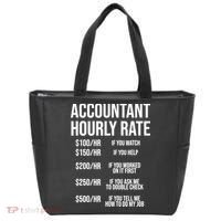 Funny Accountant Hourly Rate Accounting CPA Humor TShirt Tote Bag thumb 0