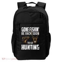 Fishing And Hunting Funny Fish Deer Hunter Gag Gift Gift Backpack thumb 0