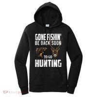 Fishing And Hunting Funny Fish Deer Hunter Gag Gift Gift Women's Hoodie thumb 0