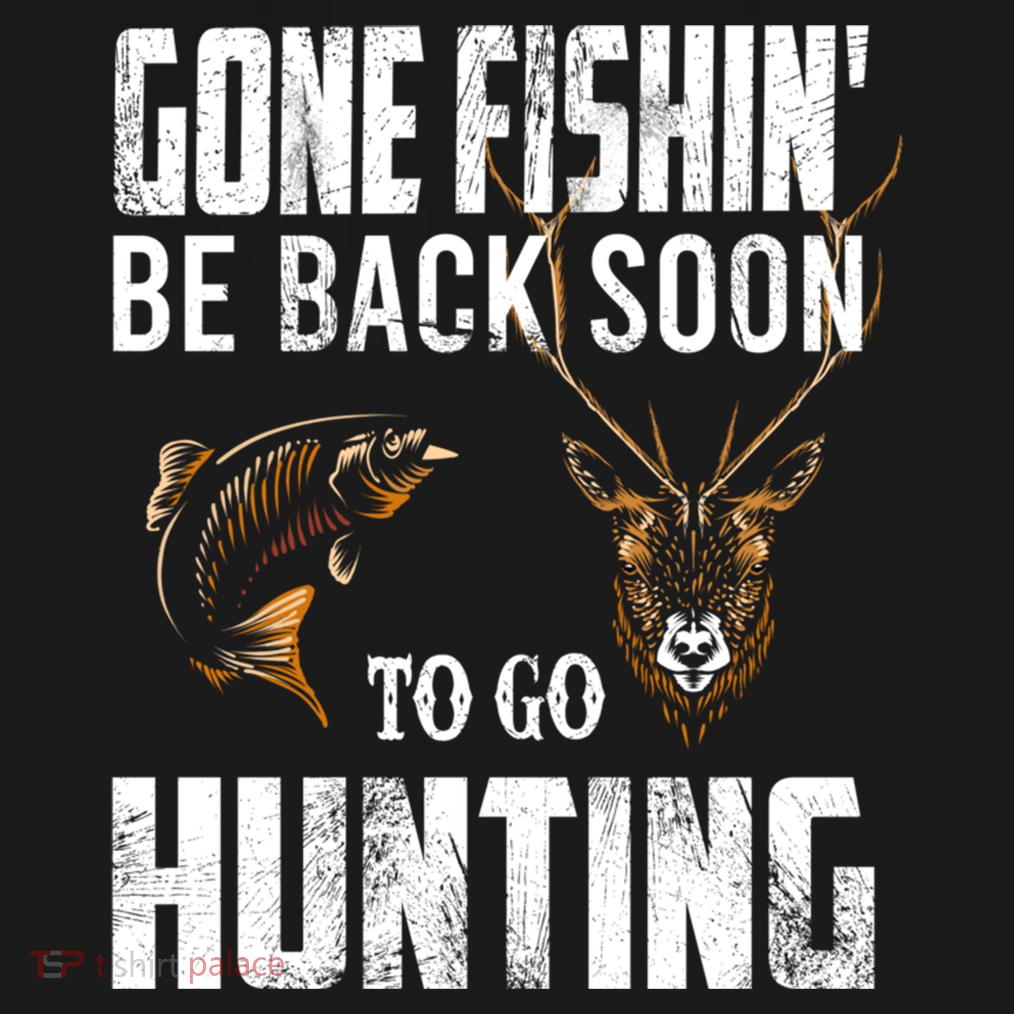 Fishing And Hunting Funny Fish Deer Hunter Gag Gift Gift Women's Hoodie