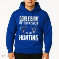 Fishing And Hunting Funny Fish Deer Hunter Gag Gift Gift Hoodie thumb 2