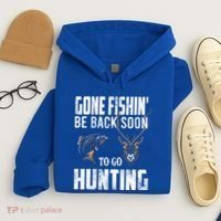 Fishing And Hunting Funny Fish Deer Hunter Gag Gift Gift Hoodie thumb 4