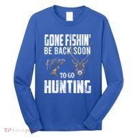 Fishing And Hunting Funny Fish Deer Hunter Gag Gift Gift Long Sleeve Shirt thumb 0