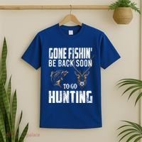 Fishing And Hunting Funny Fish Deer Hunter Gag Gift Gift T-Shirt thumb 2