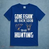 Fishing And Hunting Funny Fish Deer Hunter Gag Gift Gift T-Shirt thumb 5
