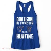 Fishing And Hunting Funny Fish Deer Hunter Gag Gift Gift Women's Tank Top thumb 0