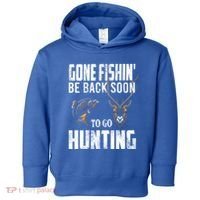 Fishing And Hunting Funny Fish Deer Hunter Gag Gift Gift Toddler Hoodie thumb 0