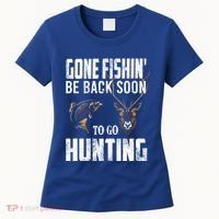 Fishing And Hunting Funny Fish Deer Hunter Gag Gift Gift Women's T-Shirt thumb 0