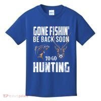 Fishing And Hunting Funny Fish Deer Hunter Gag Gift Gift Kids T-Shirt thumb 0
