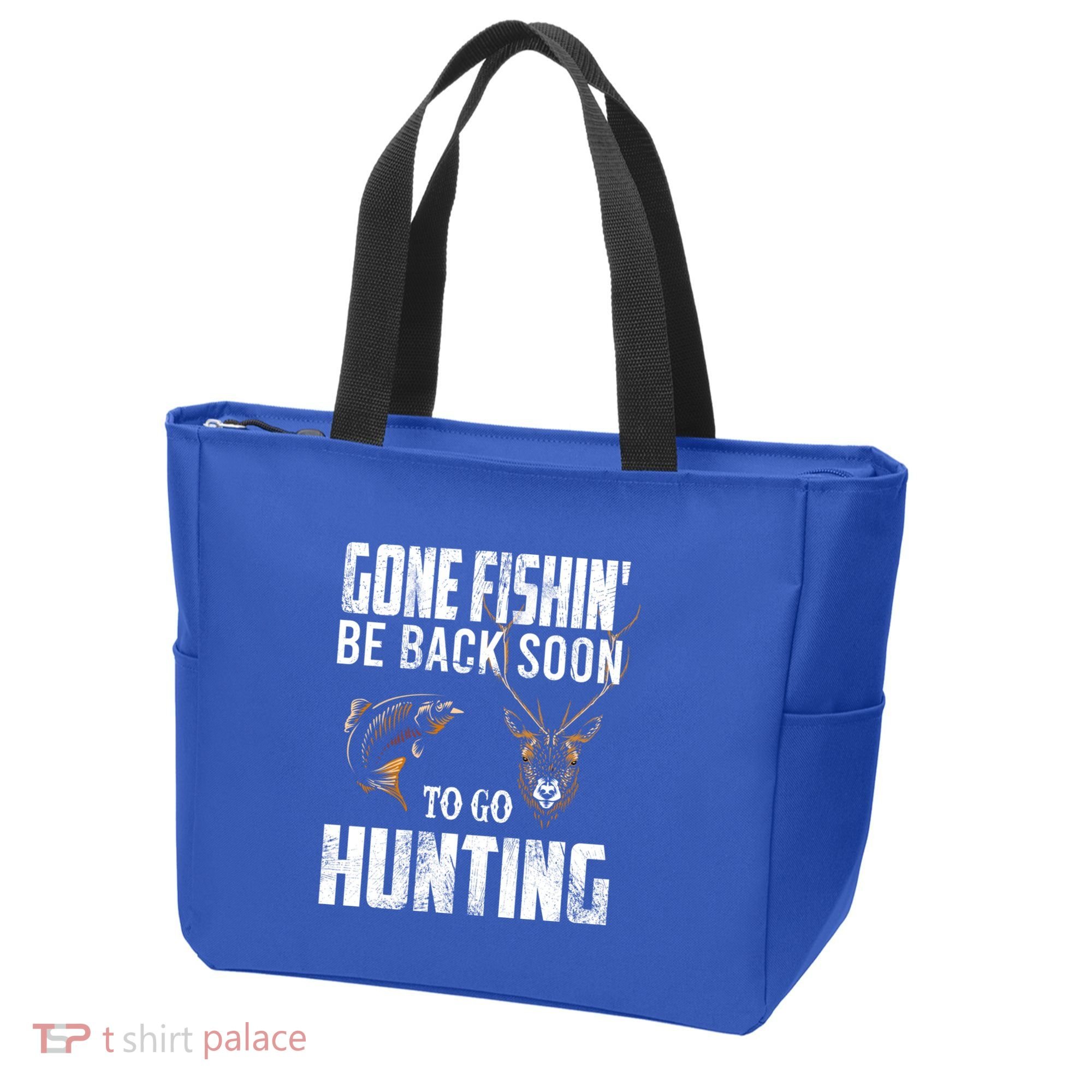 Fishing And Hunting Funny Fish Deer Hunter Gag Gift Gift Tote Bag