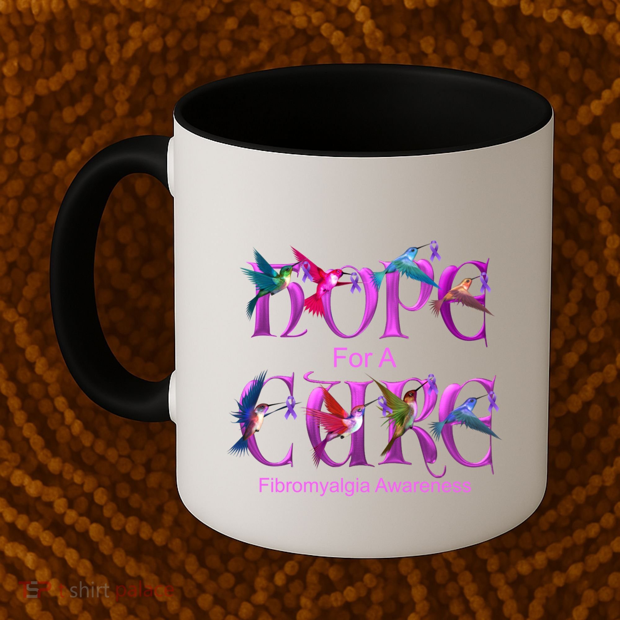 Fibromyalgia Awareness Hope Cure Hummingbird Gift Coffee Mug