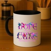 Fibromyalgia Awareness Hope Cure Hummingbird Gift Coffee Mug thumb 4
