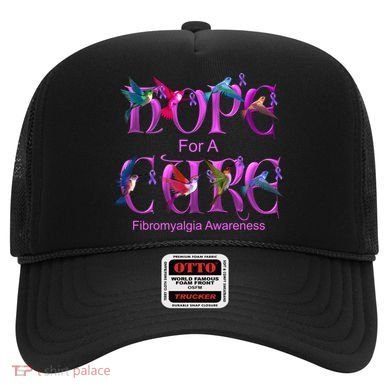 Fibromyalgia Awareness Hope Cure Hummingbird Gift Hat