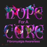 Fibromyalgia Awareness Hope Cure Hummingbird Gift Hat thumb 2