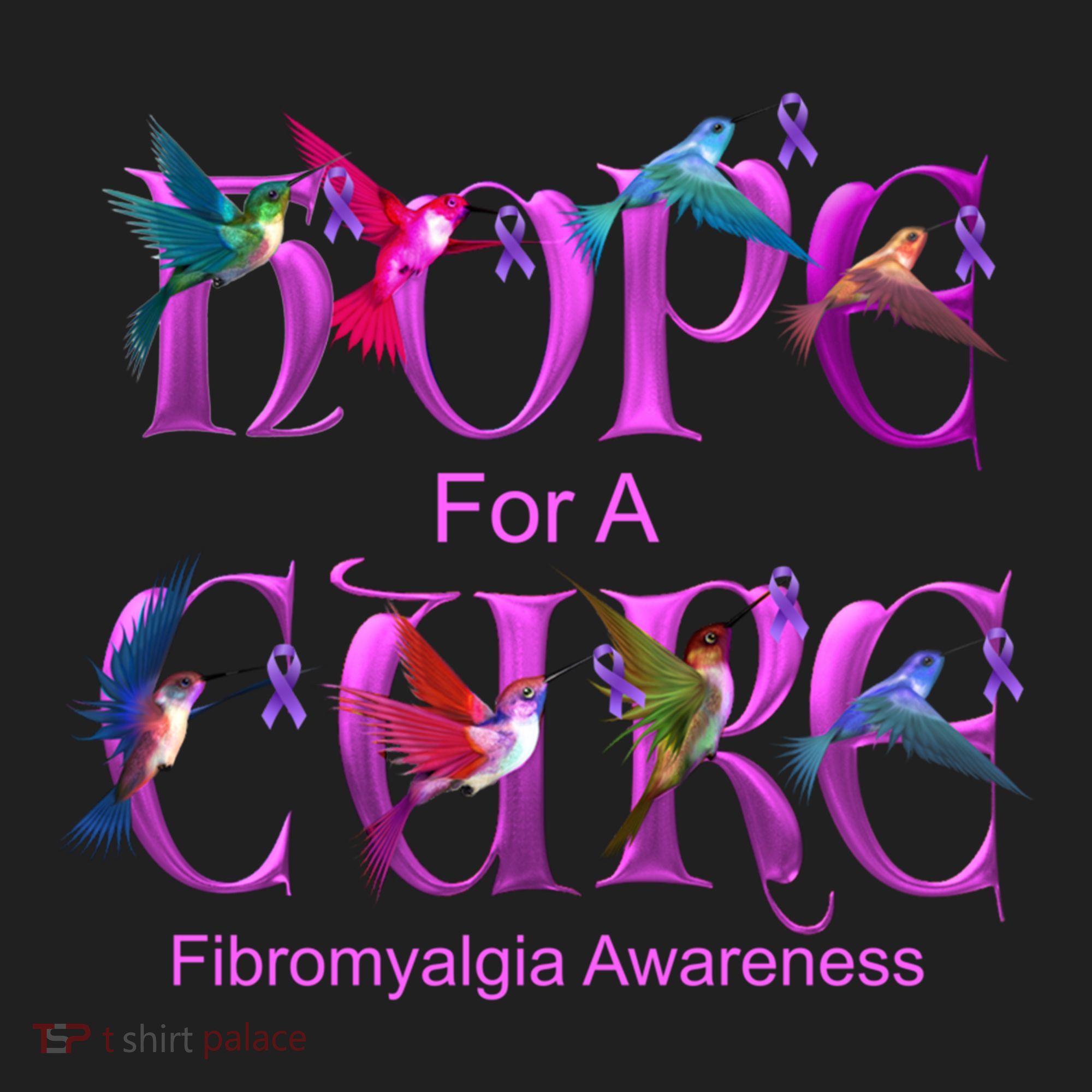 Fibromyalgia Awareness Hope Cure Hummingbird Gift Hat