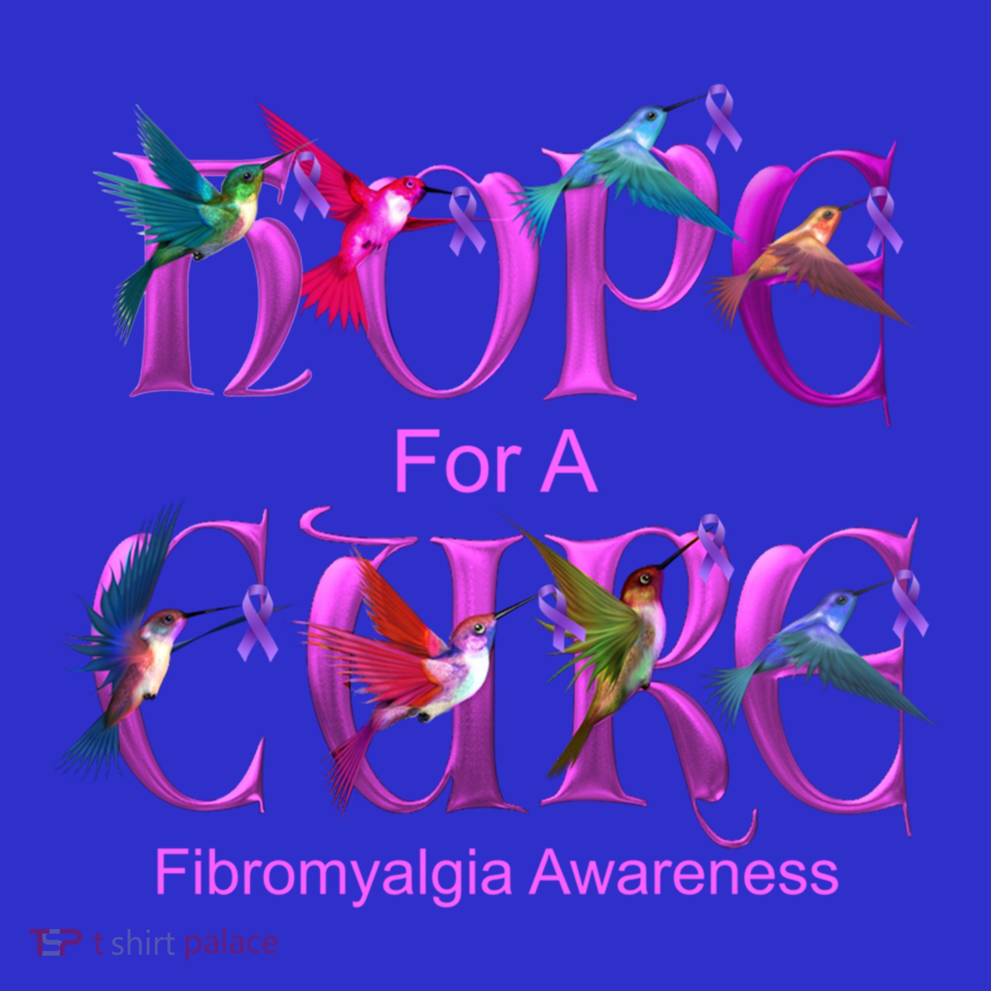 Fibromyalgia Awareness Hope Cure Hummingbird Gift Hoodie