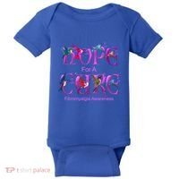 Fibromyalgia Awareness Hope Cure Hummingbird Gift Baby Bodysuit thumb 0