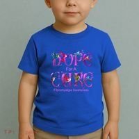 Fibromyalgia Awareness Hope Cure Hummingbird Gift Toddler T-Shirt thumb 2