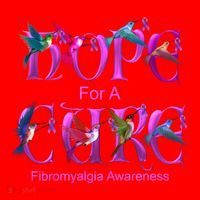 Fibromyalgia Awareness Hope Cure Hummingbird Gift Santa Hat thumb 1
