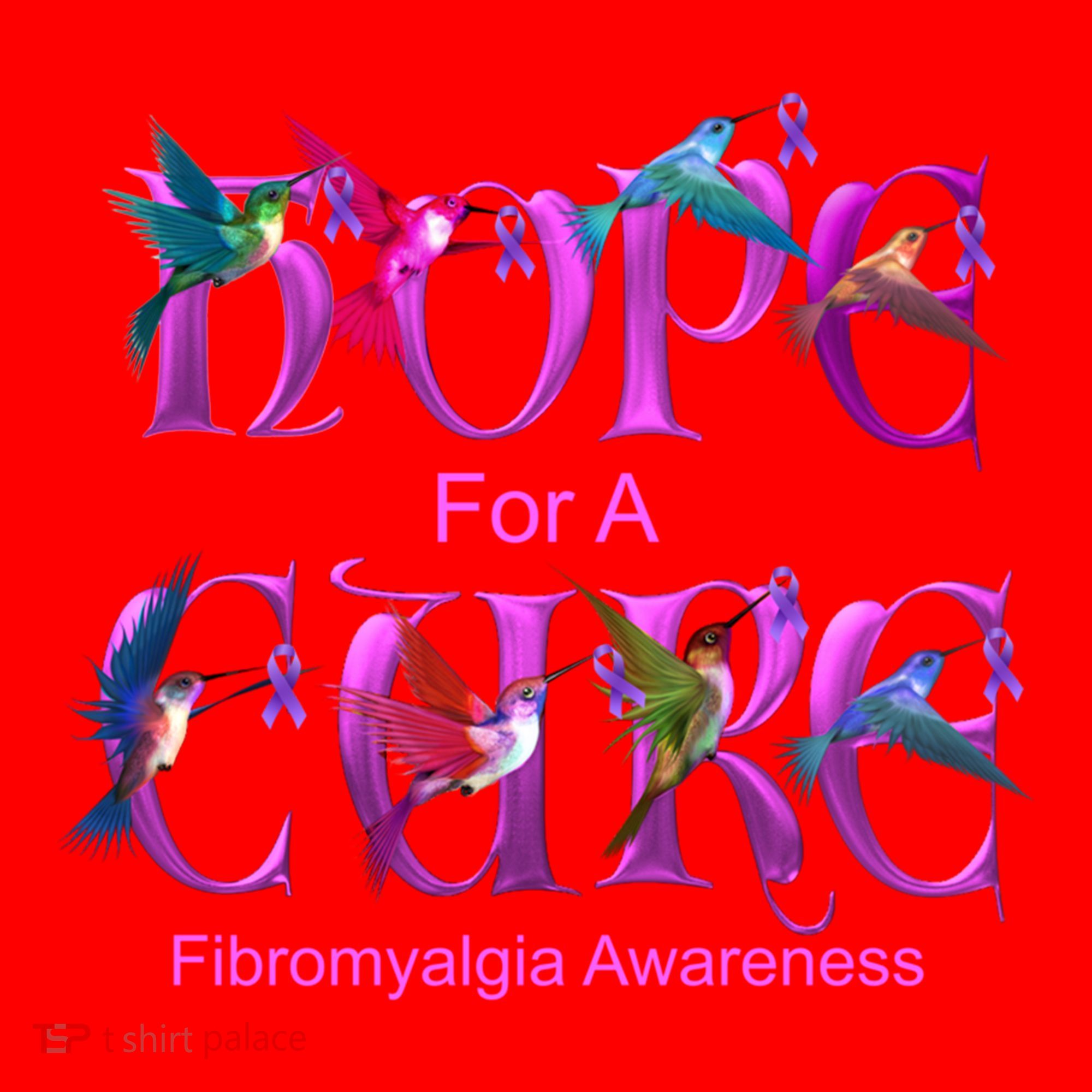 Fibromyalgia Awareness Hope Cure Hummingbird Gift Santa Hat