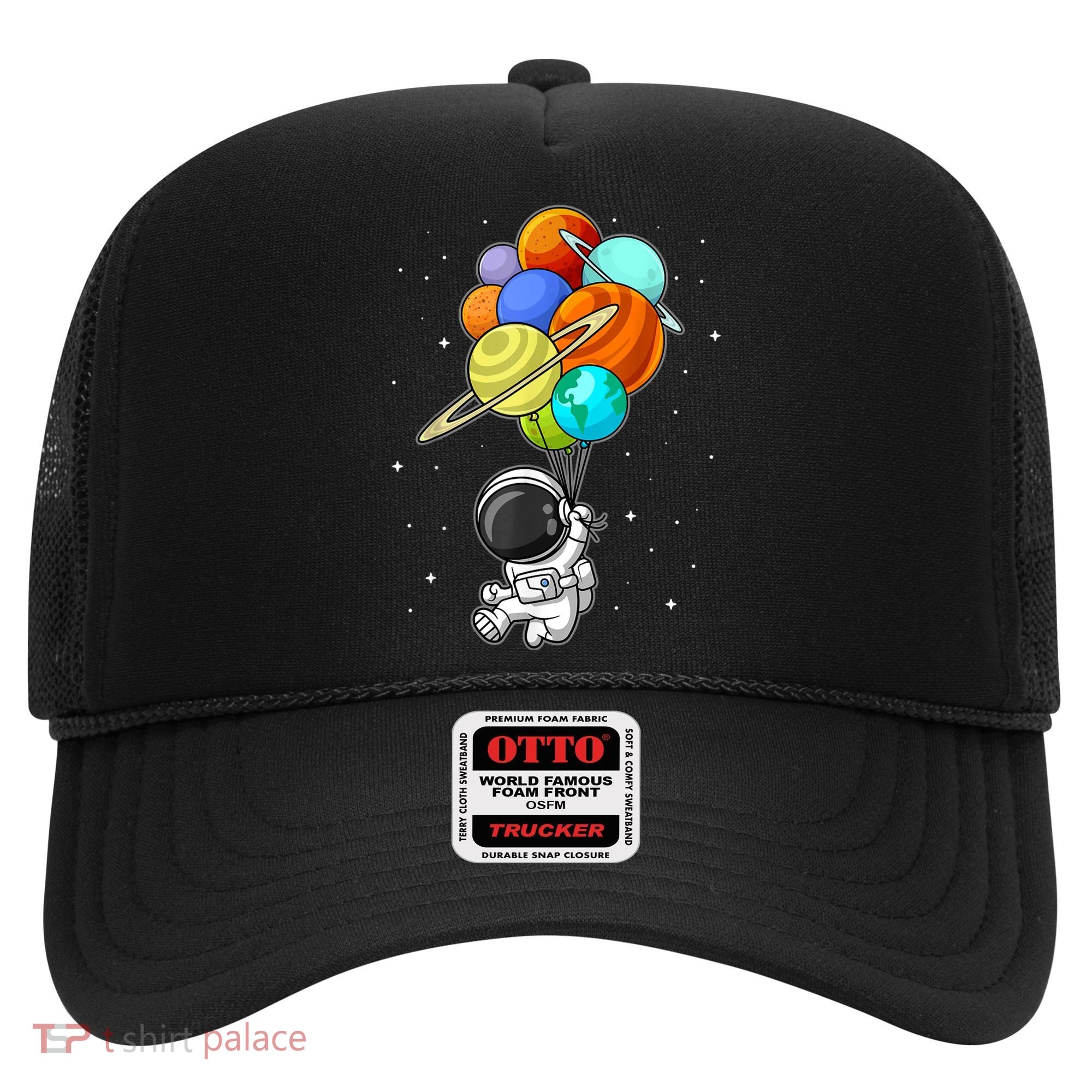 Funny Astronaut Holding Planet Balloons Space Toddler Hat
