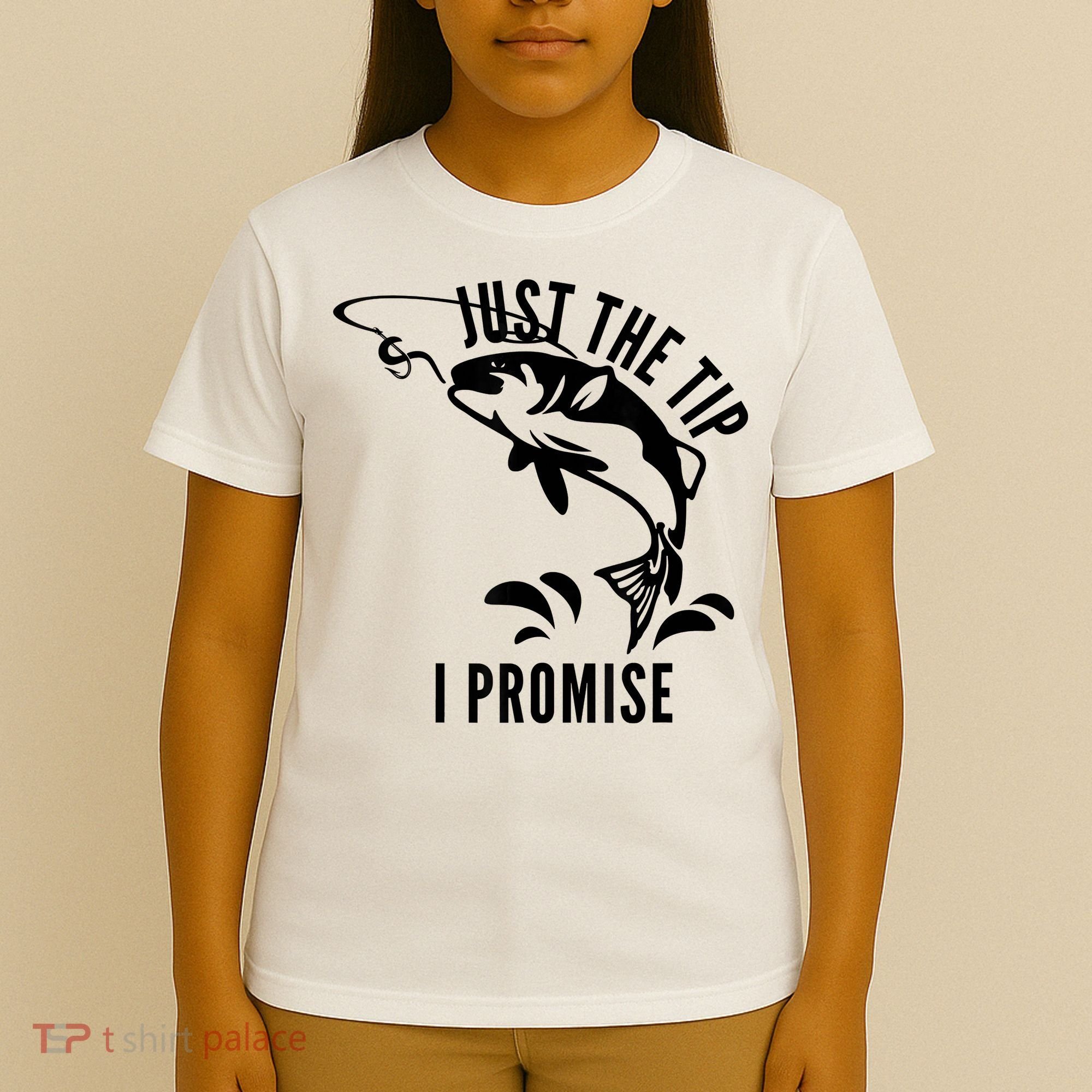 Funny Adult Humor Fishing Just The Tip I Promise T-Shirt