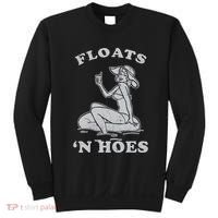 Floats And Hoes Funny Float Trip Tubing River Float Sweatshirt thumb 0