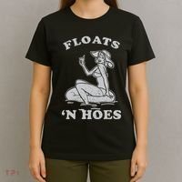 Floats And Hoes Funny Float Trip Tubing River Float T-Shirt thumb 4