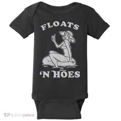 Floats And Hoes Funny Float Trip Tubing River Float Baby Bodysuit