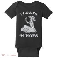 Floats And Hoes Funny Float Trip Tubing River Float Baby Bodysuit thumb 0