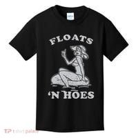 Floats And Hoes Funny Float Trip Tubing River Float Kids T-Shirt thumb 0