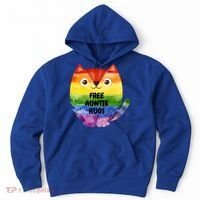 Free Auntie Hugs Pride Lgbtq Flag Cat Cool Gift Hoodie thumb 0
