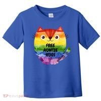 Free Auntie Hugs Pride Lgbtq Flag Cat Cool Gift Toddler T-Shirt thumb 0