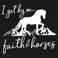 Faith And Horses Christian Horse Lover Great Gift Women's Hoodie thumb 2