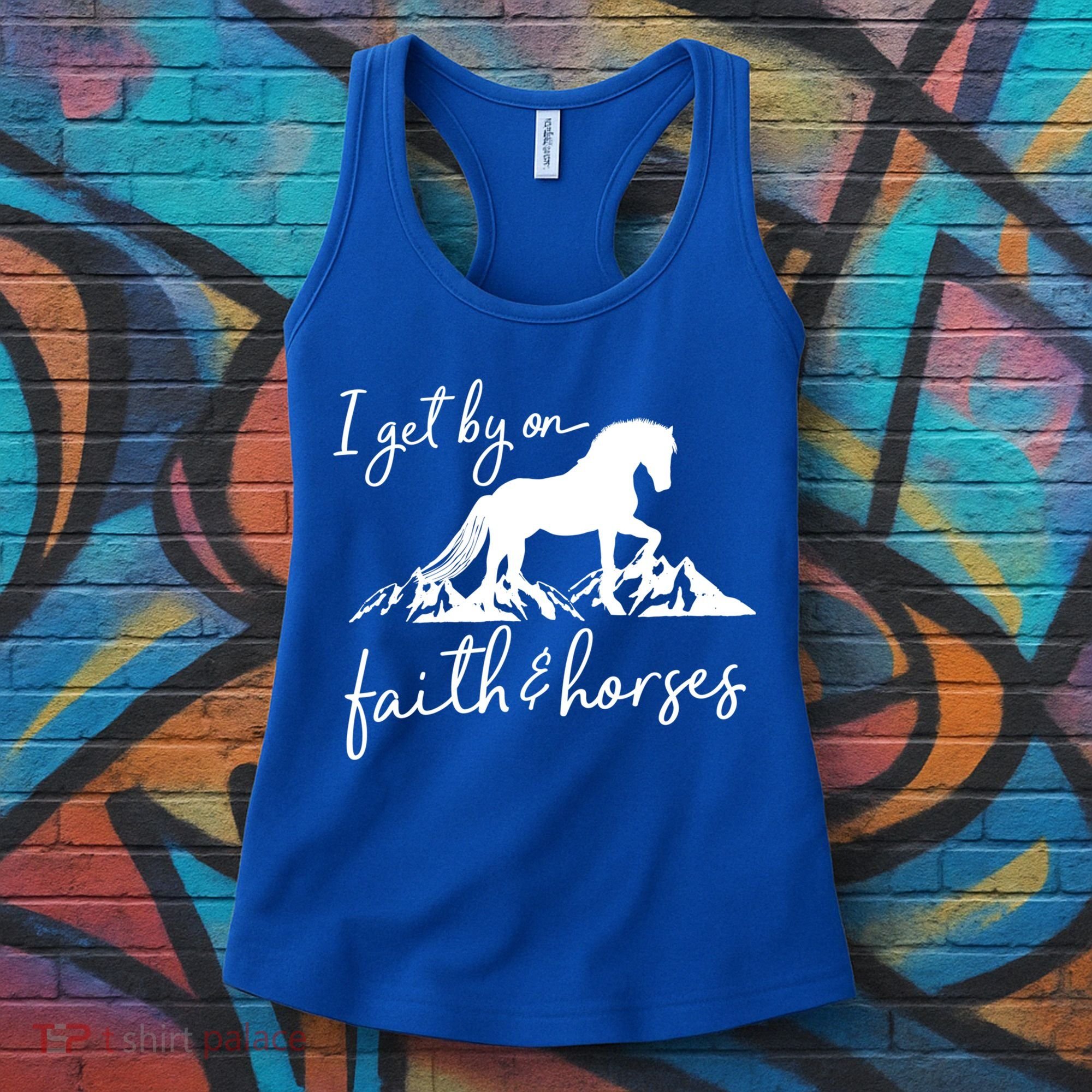 Faith And Horses Christian Horse Lover Great Gift Women's Tank Top